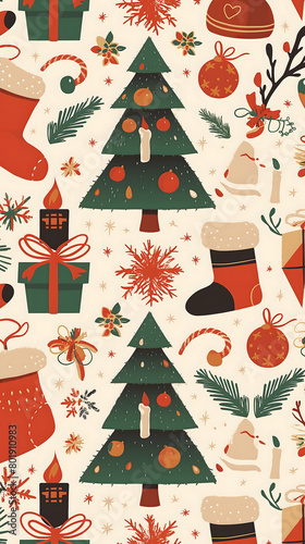 christmas seamless pattern