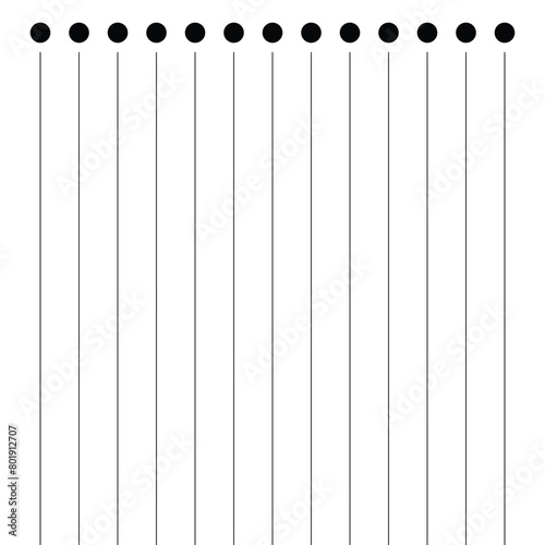 Blank loose leaf notebook paper background. Realistic line paper note. Notebook paper with lines design. Blank notebook paper sheet with lines vector illustration design.11.55.