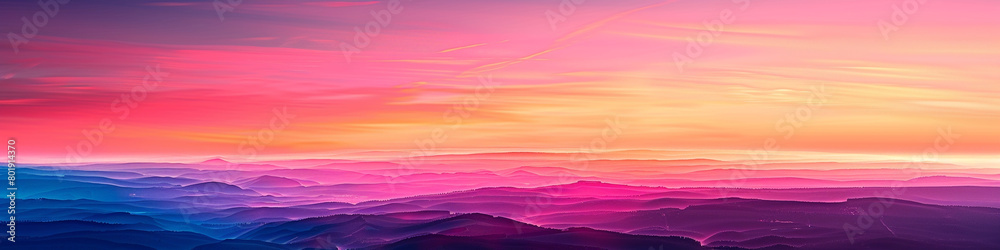 Witness the splendor of a sunrise gradient, where the colors of the dawn blend together in a harmonious display, creating a mesmerizing backdrop for creative endeavors.