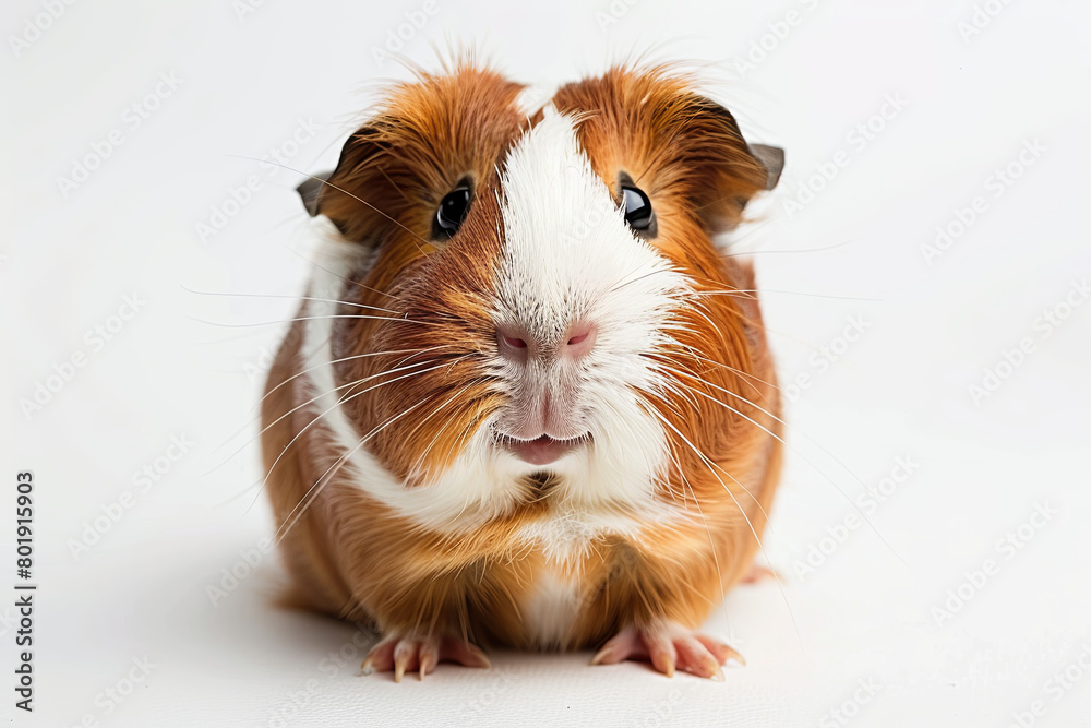 funny guinea pig smiling on white background
funny guinea pig smiling on white background