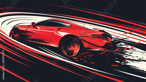 Racing design over black backgroundvector illustration photo