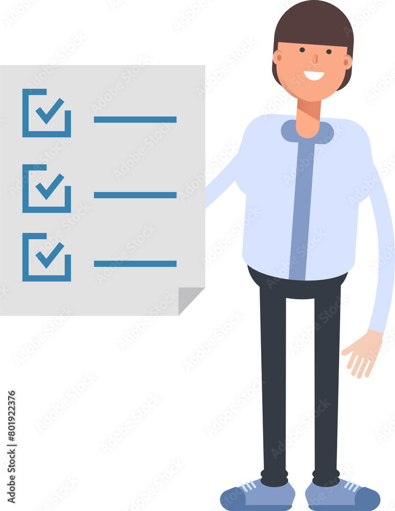 Businessman Character and Check List Document
Businessman Character and Check List Document