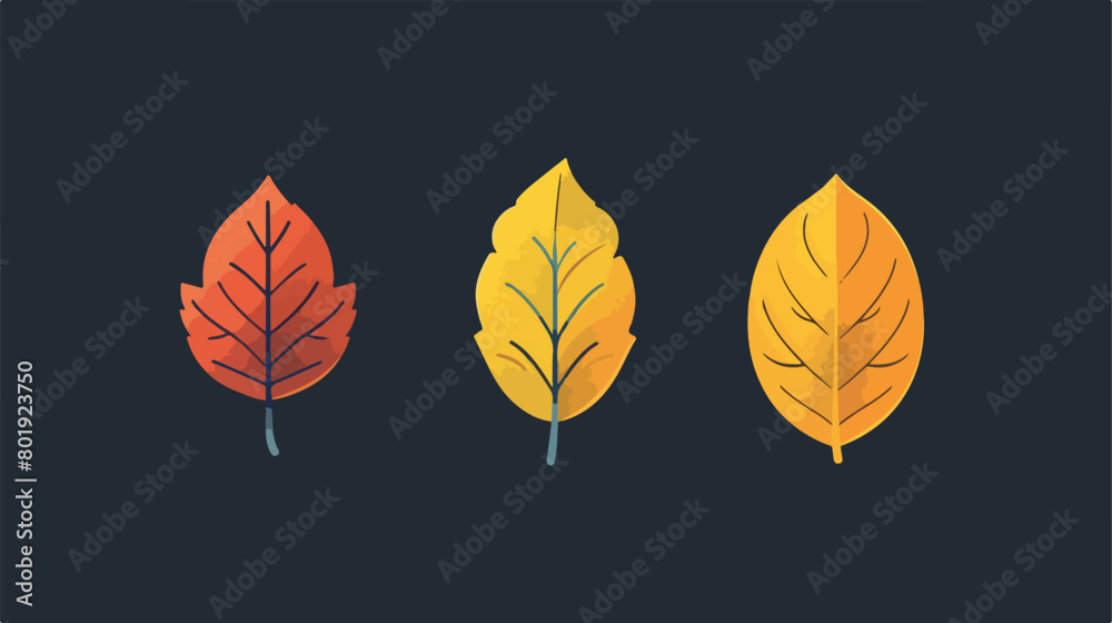 Simple leaf icon image Vector illustration. Vector style