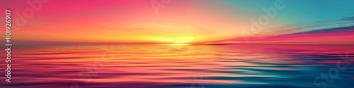 Witness the breathtaking beauty of a sunrise gradient unfolding in real-time  as vibrant colors transition into deeper hues  creating a mesmerizing visual journey.