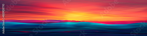 Witness the awe-inspiring beauty of a sunrise gradient unfolding in real-time, as vibrant colors transition into deeper hues, creating a mesmerizing visual experience.