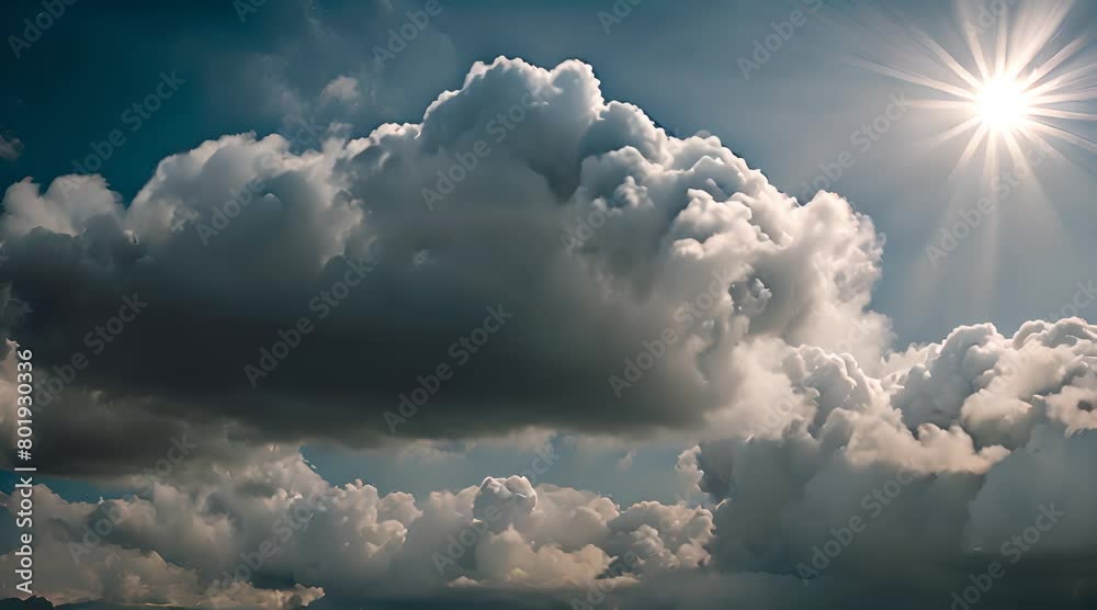 Moving clouds in the sky Moving clouds in the sky