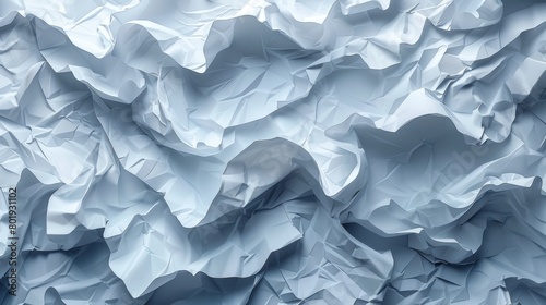 White Paper Sheets Scattered on Flat Surface Generative AI