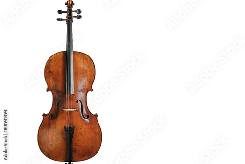 Cello Strings On Transparent Background.