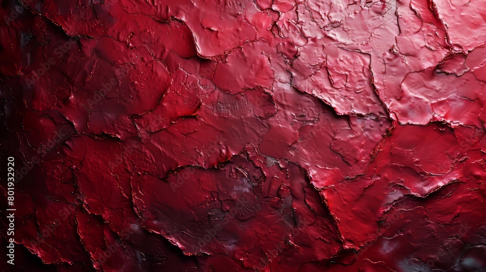 Fototapeta premium Polished Red Background Wallpaper for Modern Minimalism Generative AI