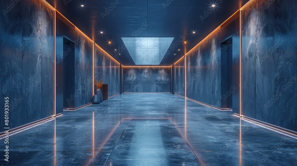 Modern Studio with Professional Lighting and Sleek Flooring Generative AI