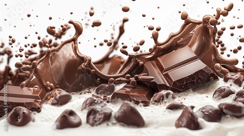 Chocolate splash background