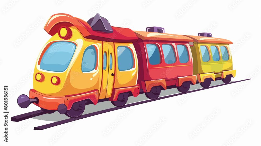 Train for child over white Vector illustration. vector
