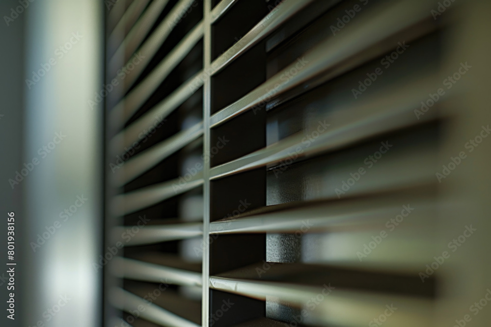 A detailed close-up of modern blinds that effectively regulate indoor humidity.
A detailed close-up of modern blinds that effectively regulate indoor humidity.
