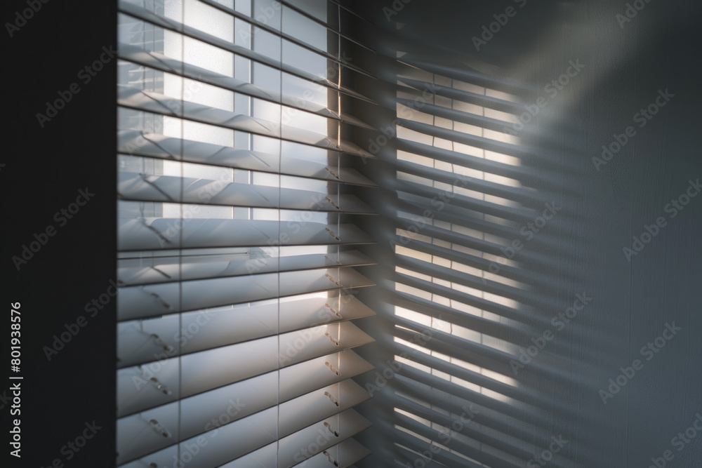 A detailed close-up of modern blinds that effectively regulate indoor humidity.
A detailed close-up of modern blinds that effectively regulate indoor humidity.