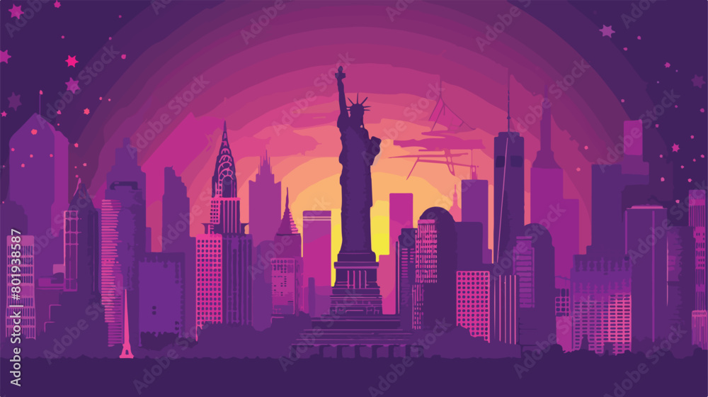 Usa design over purple background vector illustration