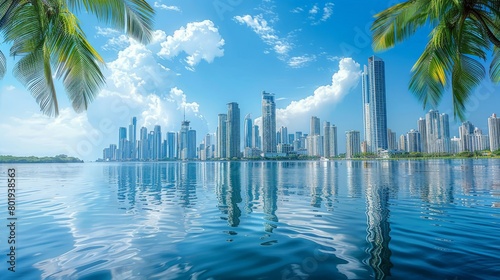 Panama City Skyscraper Forest Skyline photo