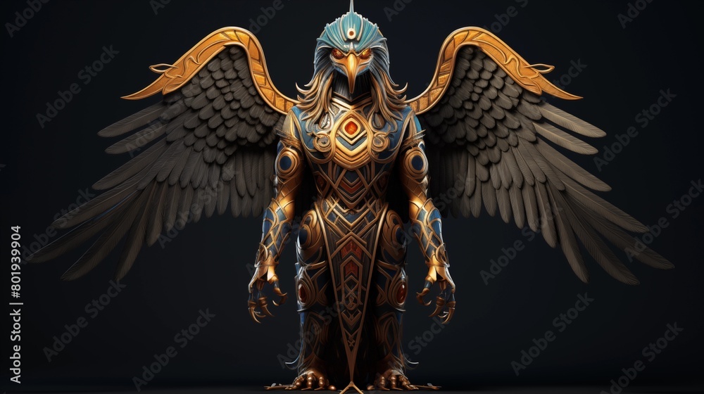 Fototapeta premium Horus The egyptian god of kingship.