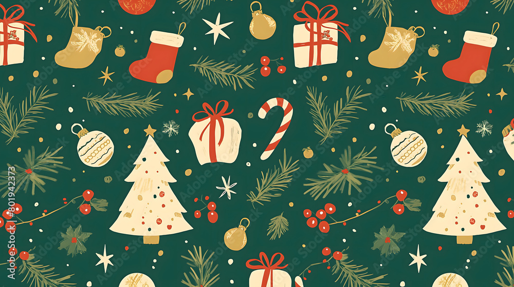 christmas seamless pattern christmas seamless pattern