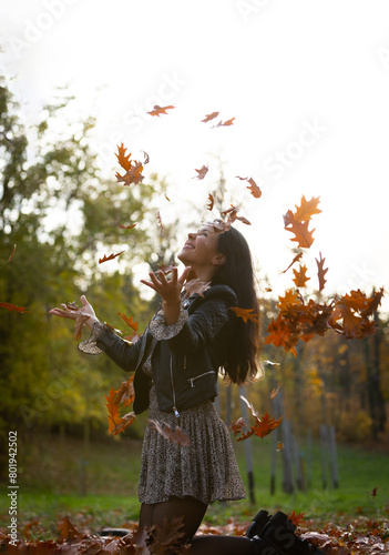 Enjoying autumn life in the nature