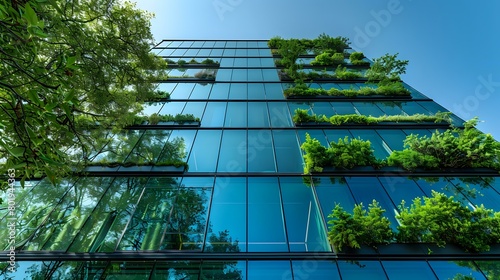 Nature-Infused Urban Design: Modern Building Facade