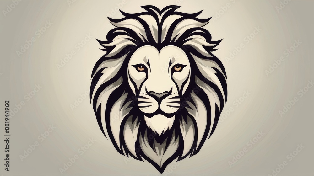 Obraz premium Lion illustration for logo