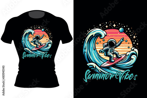 Summer t-shirt trendy design vector illustration EPS-10, Generative Ai