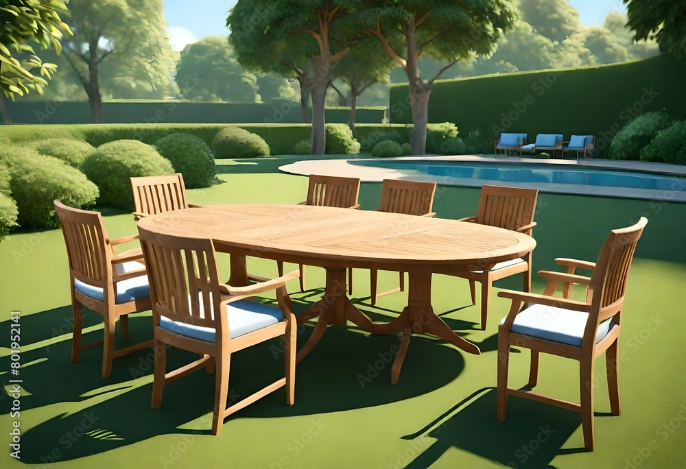 Obraz premium table and chairs