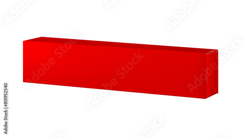 empty red box pack Isolated on a white background Free Download empty red box pack Isolated on a white background - GFXLoad