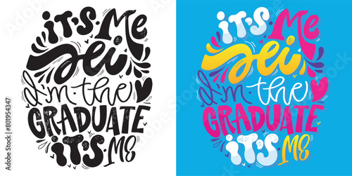 Cute lettering design. Lettering hand drawn doodle quote, print for t-shirt design, 100% vector file.