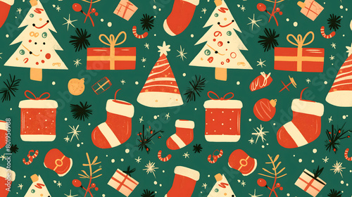 christmas seamless pattern