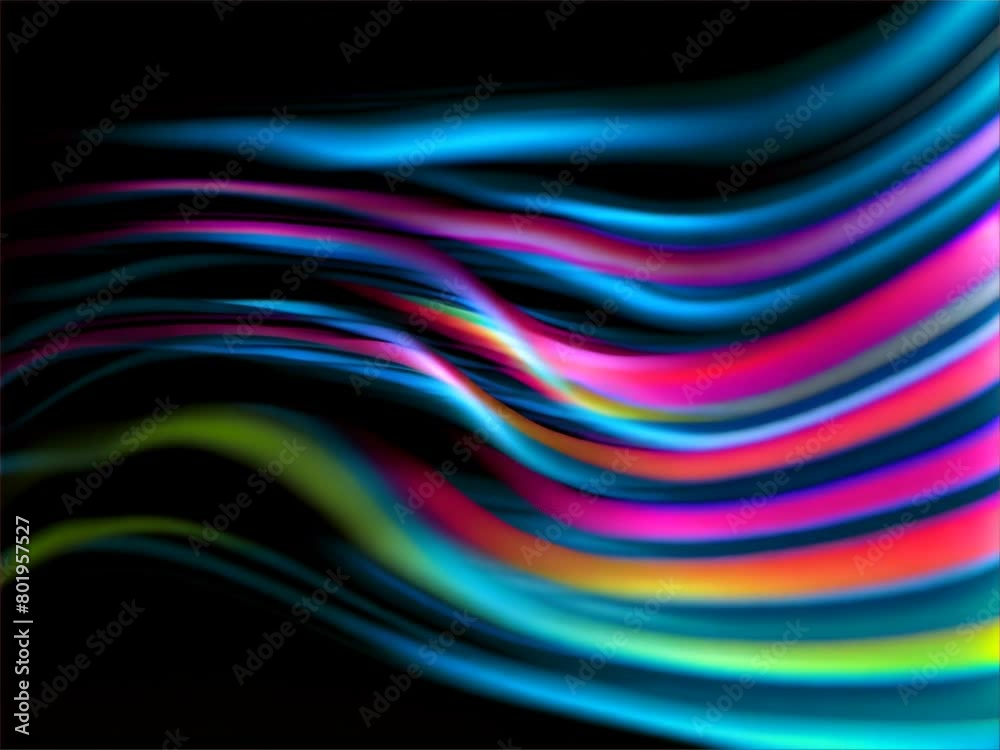 Fluid colorful wavy stripes motion background. Fluid colorful wavy stripes motion background.