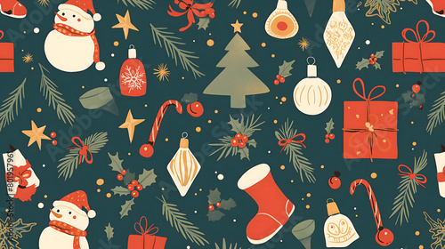 christmas seamless pattern
