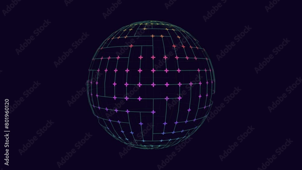 A colorful sphere with intricate patterns and vibrant colors floats against a black background, creating an eye-catching and visually appealing display A colorful sphere with intricate patterns and vibrant colors floats against a black background, creating an eye-catching and visually appealing display