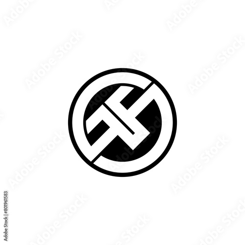ffs lettering initial monogram logo design