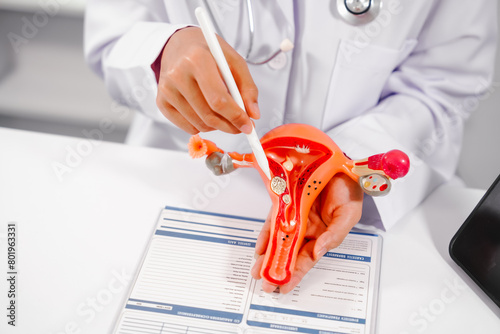 Female doctor specializing in online consultations for reproductive health issues endometriosis, uterine fibroids, gynecologic cancer, HIV/AIDS, interstitial cystitis, PCOS, STDs