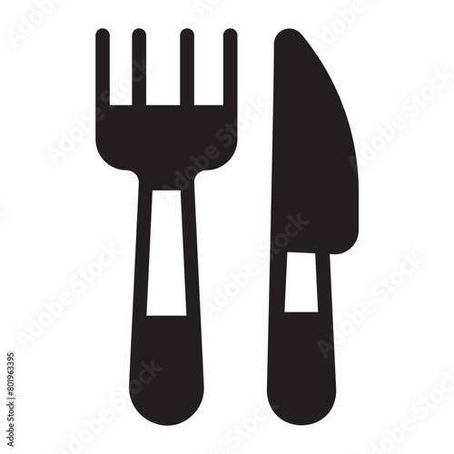 fork glyph icon