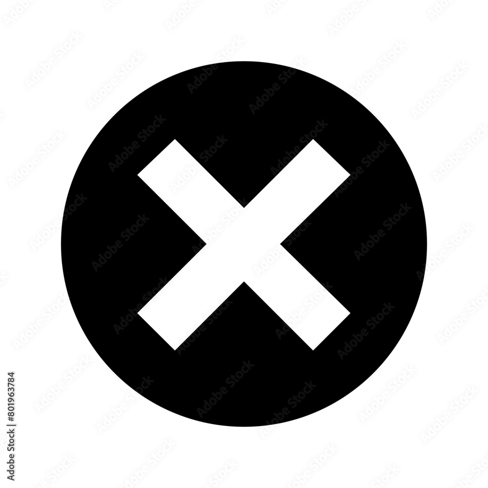 Delete. Close icon vector Simple modern icon design illustration. Delete. Close icon vector Simple modern icon design illustration.