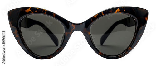 Tortoiseshell sunglasses, cut out - stock png.