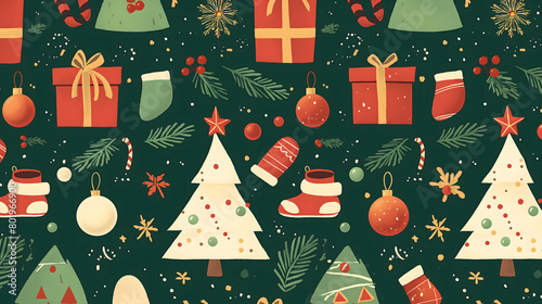 christmas seamless pattern
