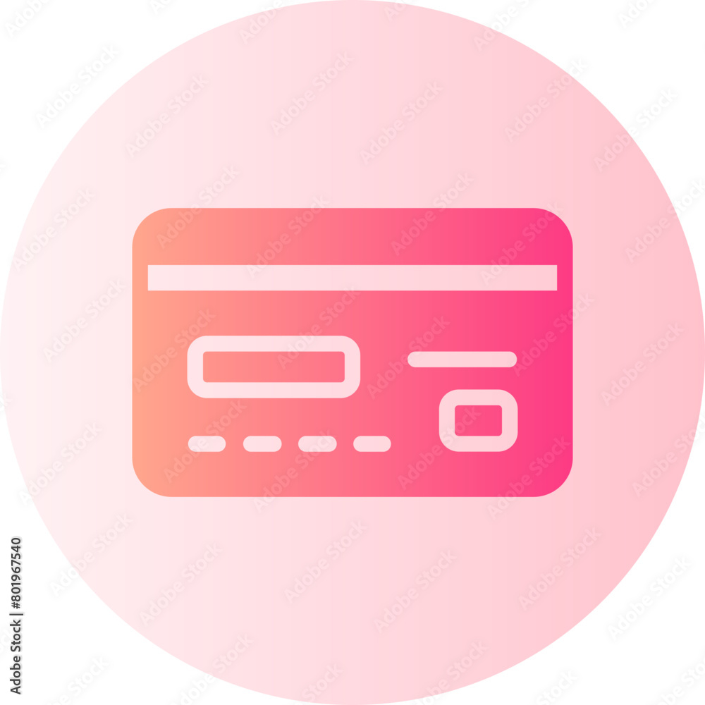 credit card gradient icon