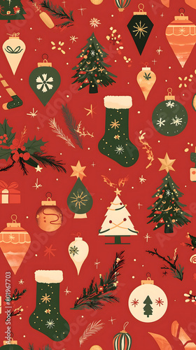 christmas seamless pattern