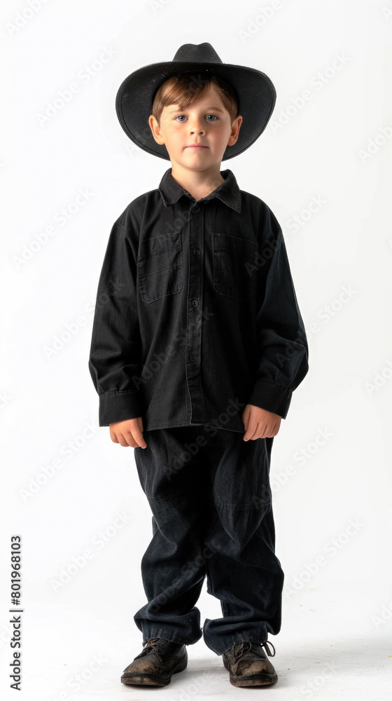 A 5-year-old Amish boy A 5-year-old Amish boy