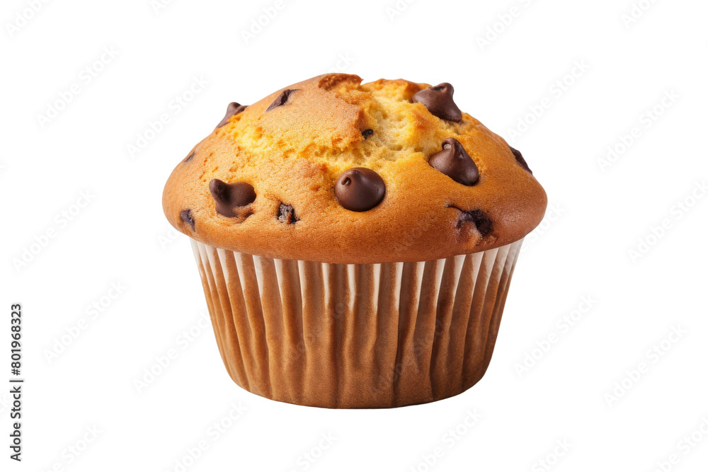 Symphony of Sweetness: A Close-Up of a Delectable Muffin on a White Canvas. On a White or Clear Surface PNG Transparent Background. Symphony of Sweetness: A Close-Up of a Delectable Muffin on a White Canvas. On a White or Clear Surface PNG Transparent Background.