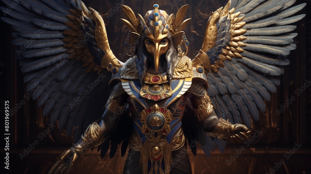 The Egyptian God Horus.