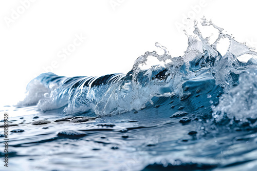 Water wave isolated on transparent background With clipping path. cut out. 3d render