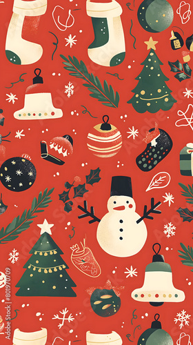 christmas seamless pattern