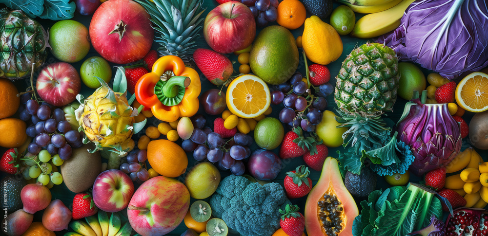 Sfondo con frutta. Banner per sito. Mangiare sano. Sfondo con frutta. Banner per sito. Mangiare sano.