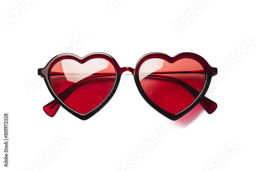 Sunglasses Heart-shaped On Transparent Background.