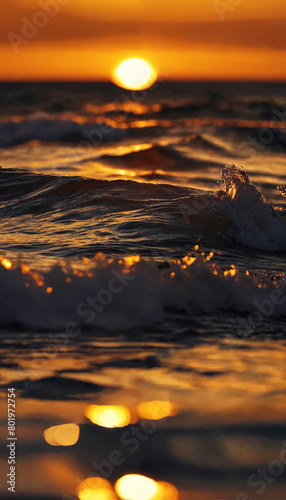 Sunset on the sea，The Ocean's Twilight