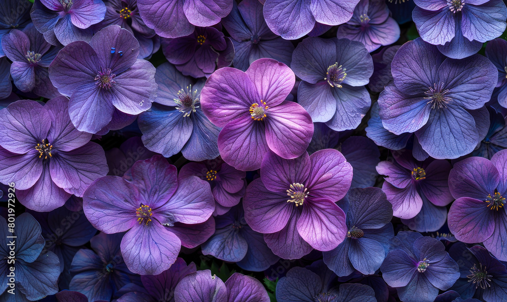 Violet Floral Background - Romantic Lavender Flower Blooms, Purple Nature Scenery Wallpaper for Weddings, Celebrations